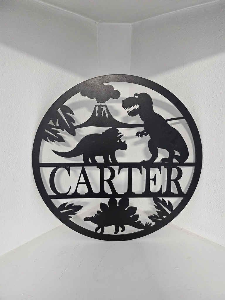 Dinosaur Nursery Name Sign