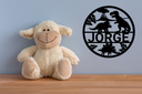 Dinosaur Nursery Name Sign