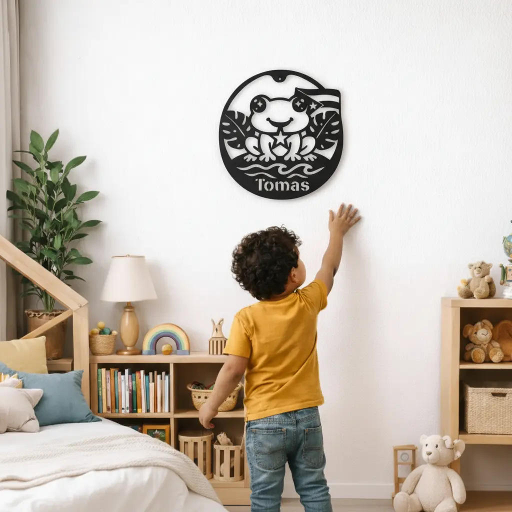 LW001 - Coqui Baby - Metal Wall Pendant